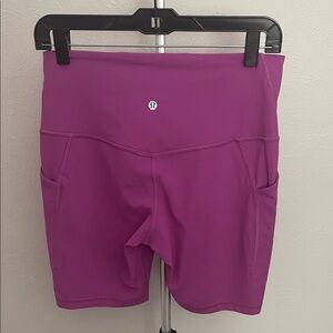 lululemon athletica Purple Bike Shorts